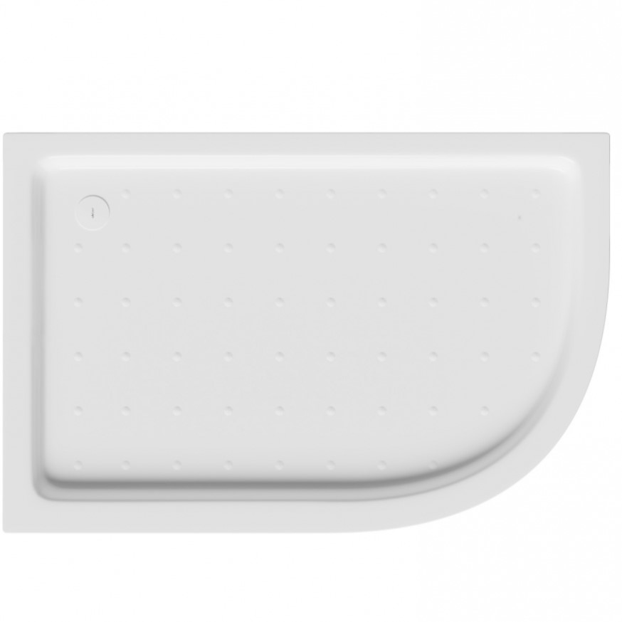 Душевой поддон Abber AD3E109 L 100х90 (белый), ассиметричный, акриловый