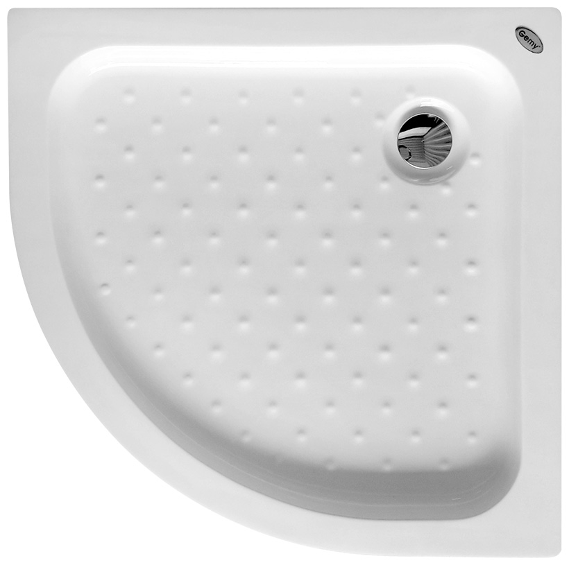 Душевой поддон Gemy ST08T 100x100x14 (белый), радиальный