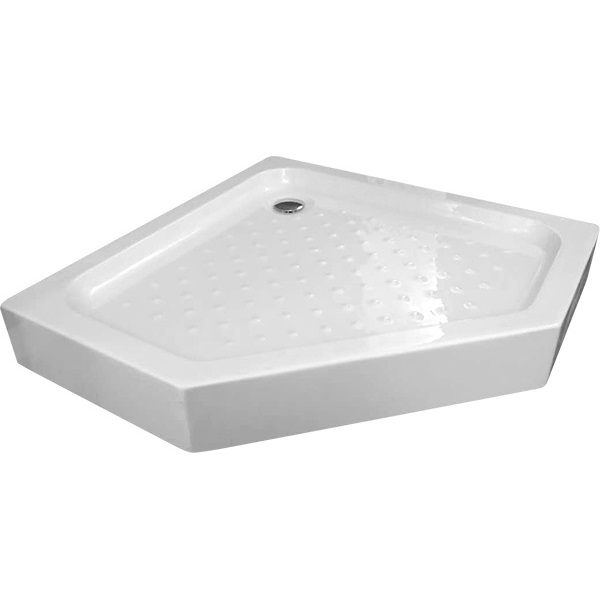 Душевой поддон Gemy ST11T 100x100x14 (белый), пятиугольный