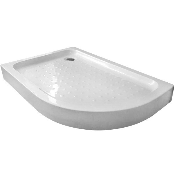 Душевой поддон Gemy ST18 L 120x80x14 (белый), радиальный асимметричный, левосторонний