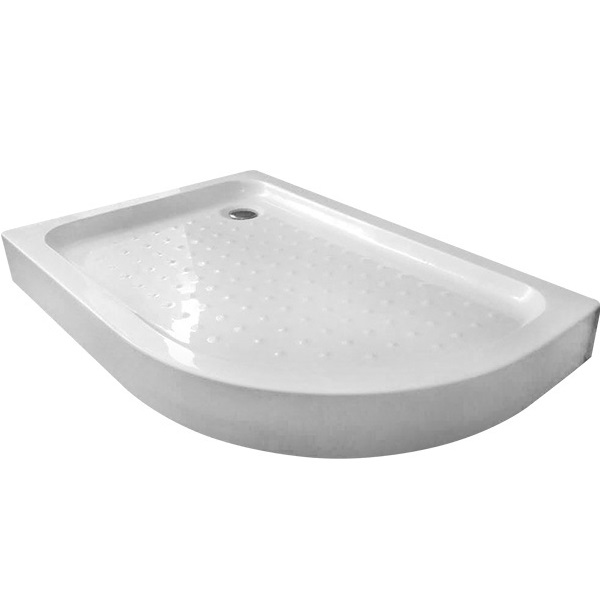 Душевой поддон Gemy ST19 L 100x90x14 (белый), радиальный асимметричный, левосторонний
