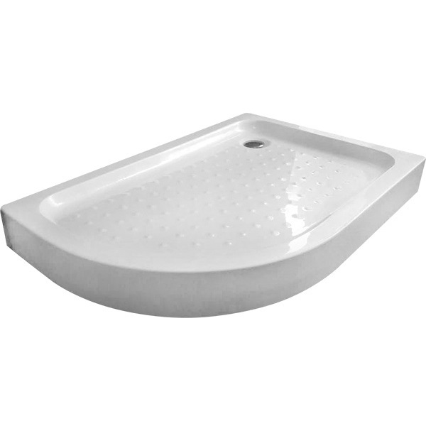 Душевой поддон Gemy ST19 R 100x90x14 (белый), радиальный асимметричный, правосторонний