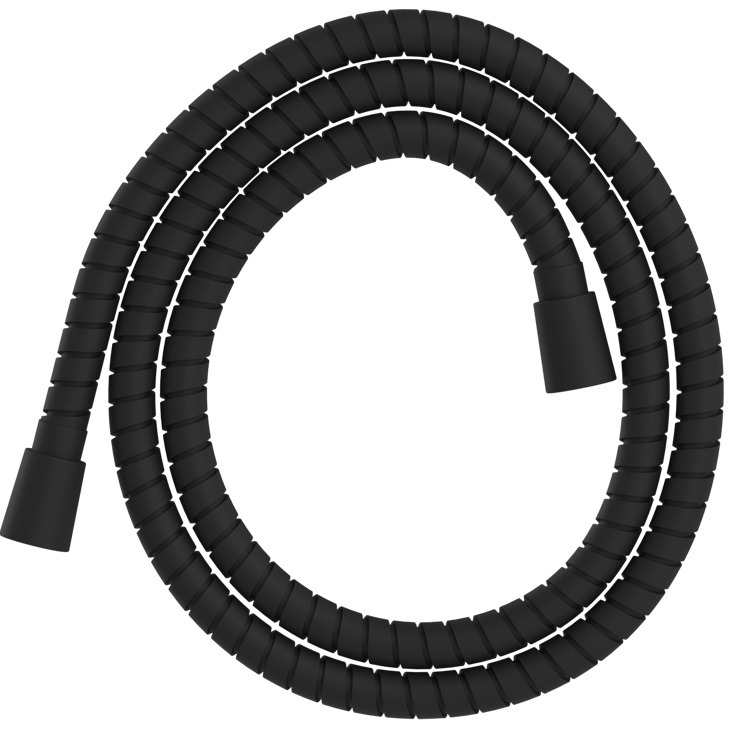 Душевой шланг 125см., с металлической оплеткой Whitecross Серия Y SHS125BL (черный матовый)