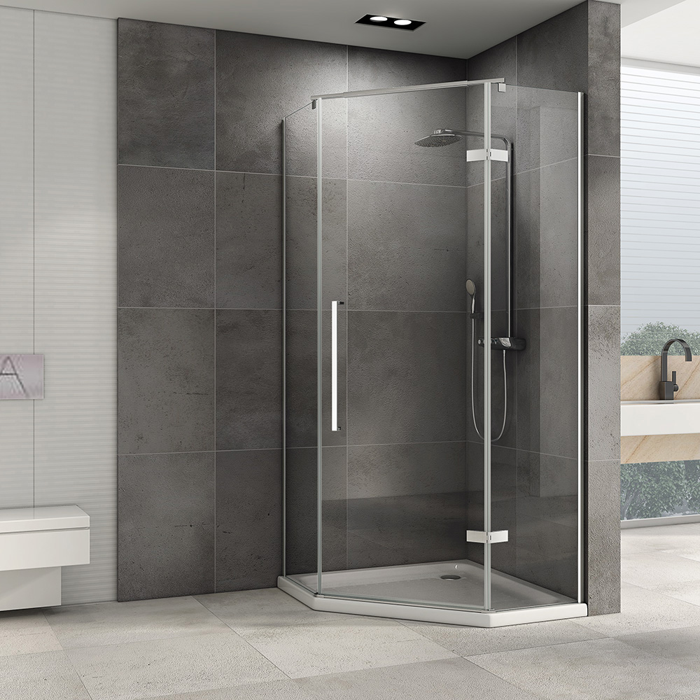 Душевой уголок Abber Ewiges Wasser AG05090 90х90х195 (хром)