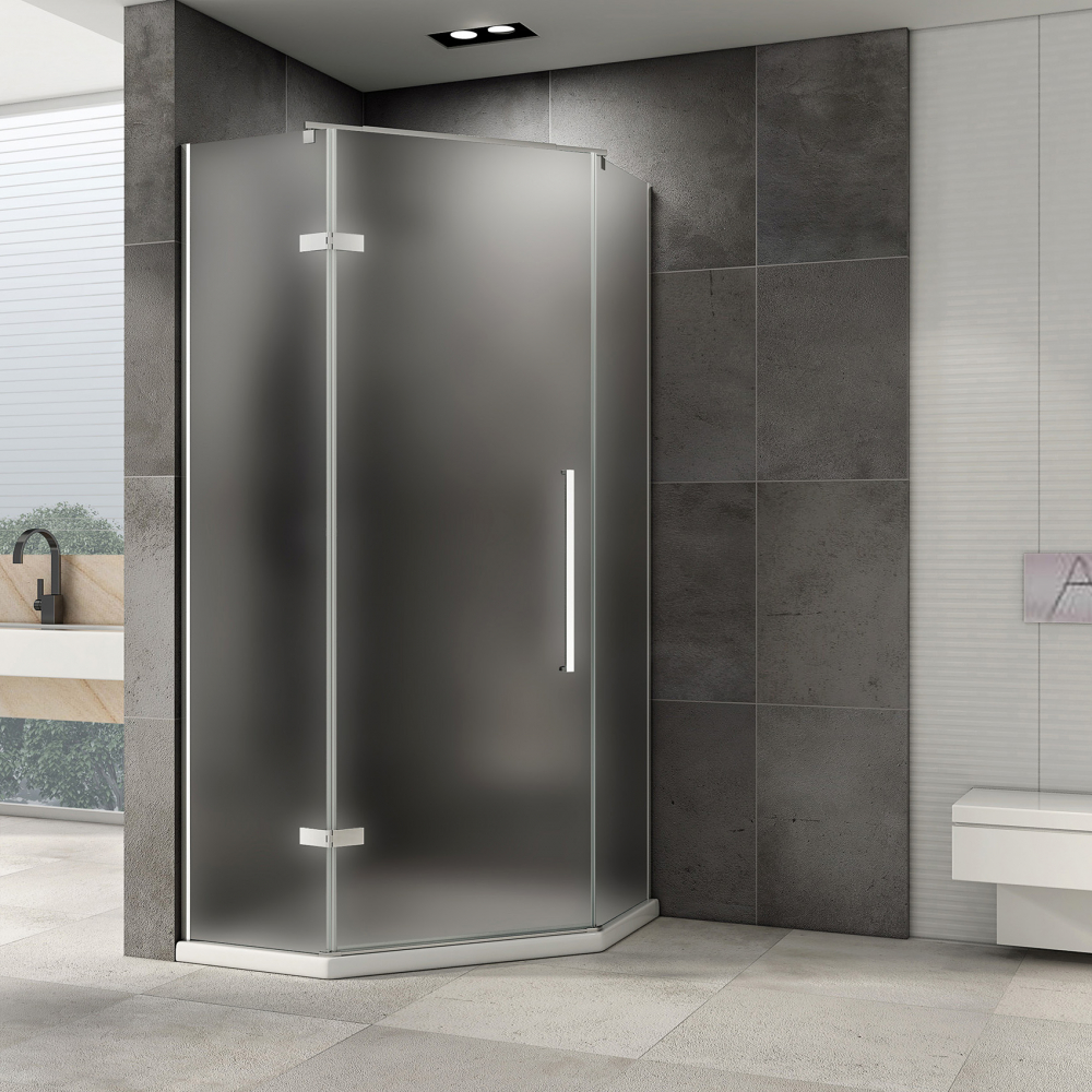 Душевой уголок Abber Ewiges Wasser AG05090M 90х90х195 (хром)
