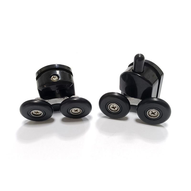 Душевой уголок Abber Schwarzer Diamant AG30120BH-S80B-S80B 120x80x195 (черный матовый), П-образный