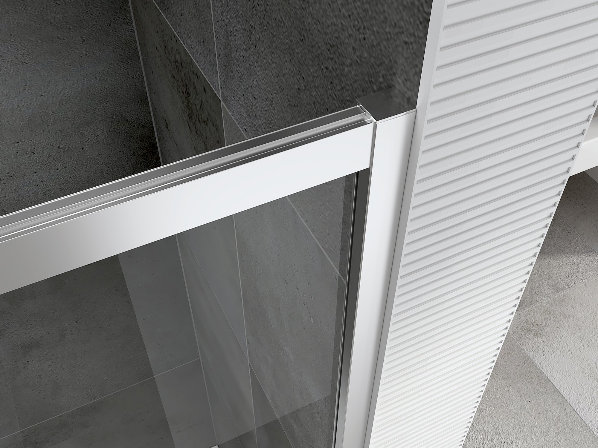 Душевой уголок Abber Schwarzer Diamant AG30170H-S100 170x100x195 (хром)