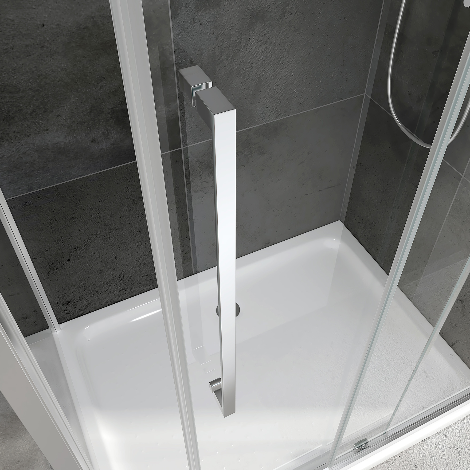 Душевой уголок Abber Schwarzer Diamant AG30170H-S60 170x60x195 (хром)