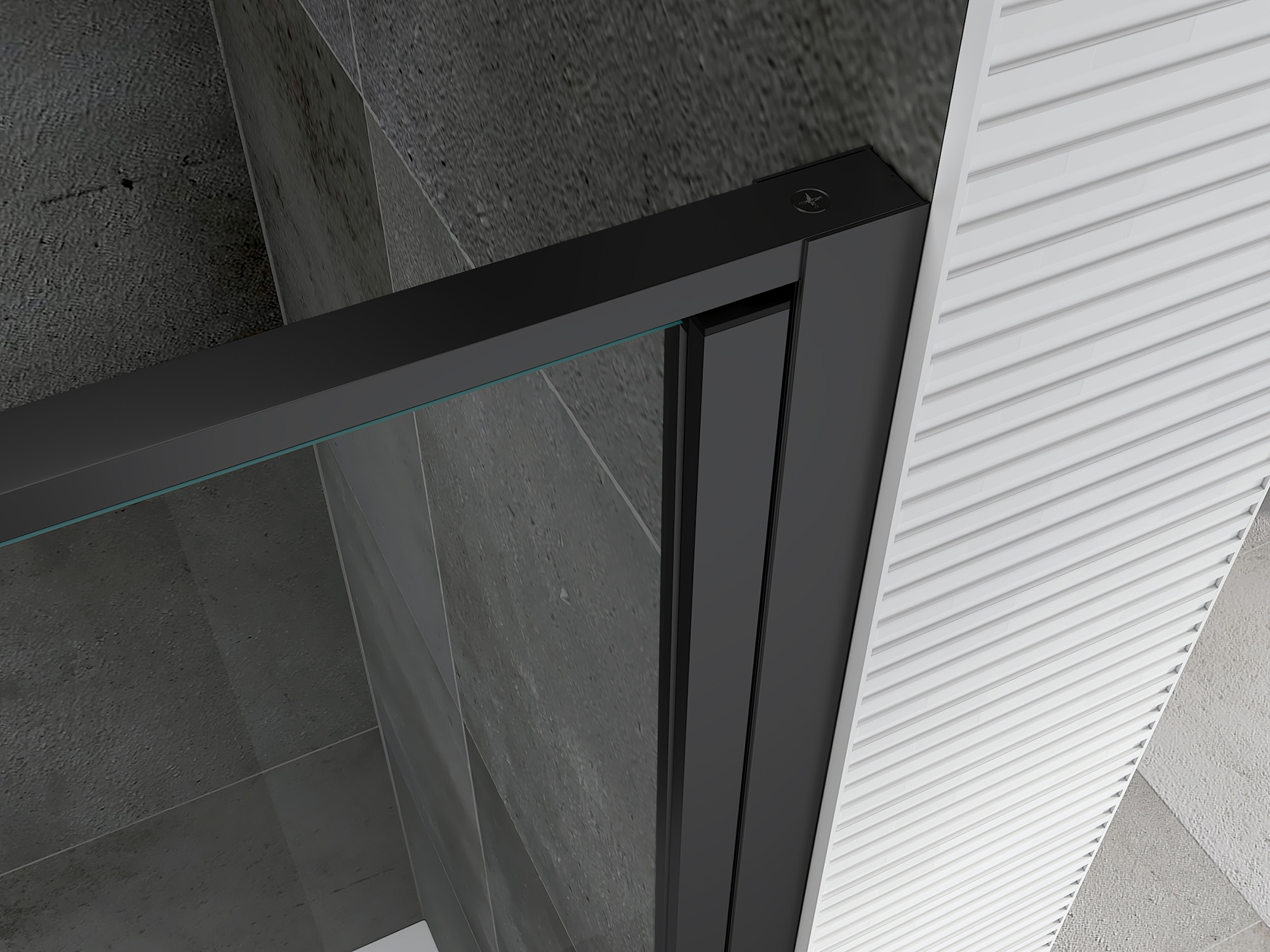 Душевой уголок Abber Sonnenstrand AG04080B-S80B 80x80x195 (черный матовый)