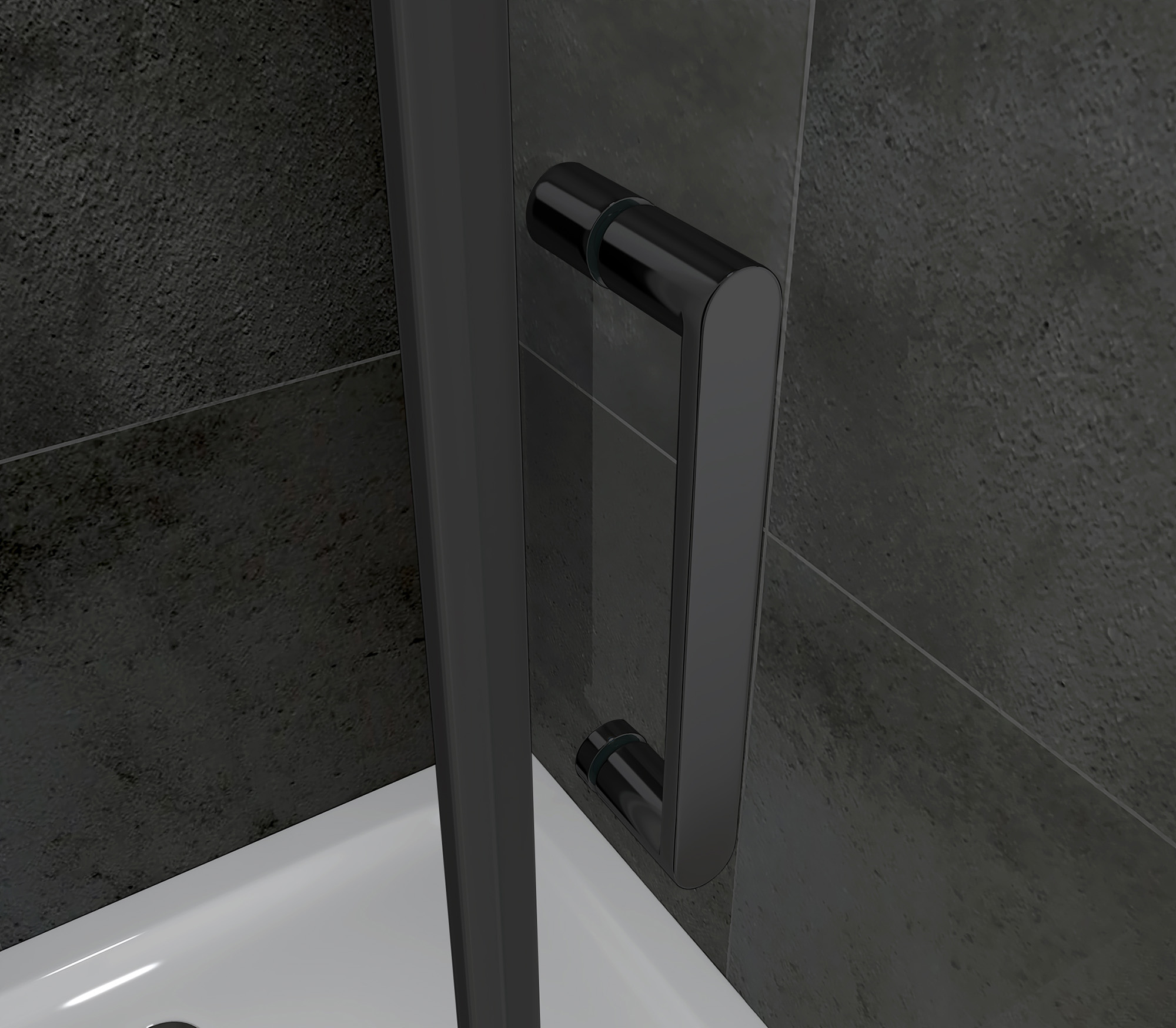 Душевой уголок Abber Sonnenstrand AG04090B-S90B 90x90x195 (черный матовый)