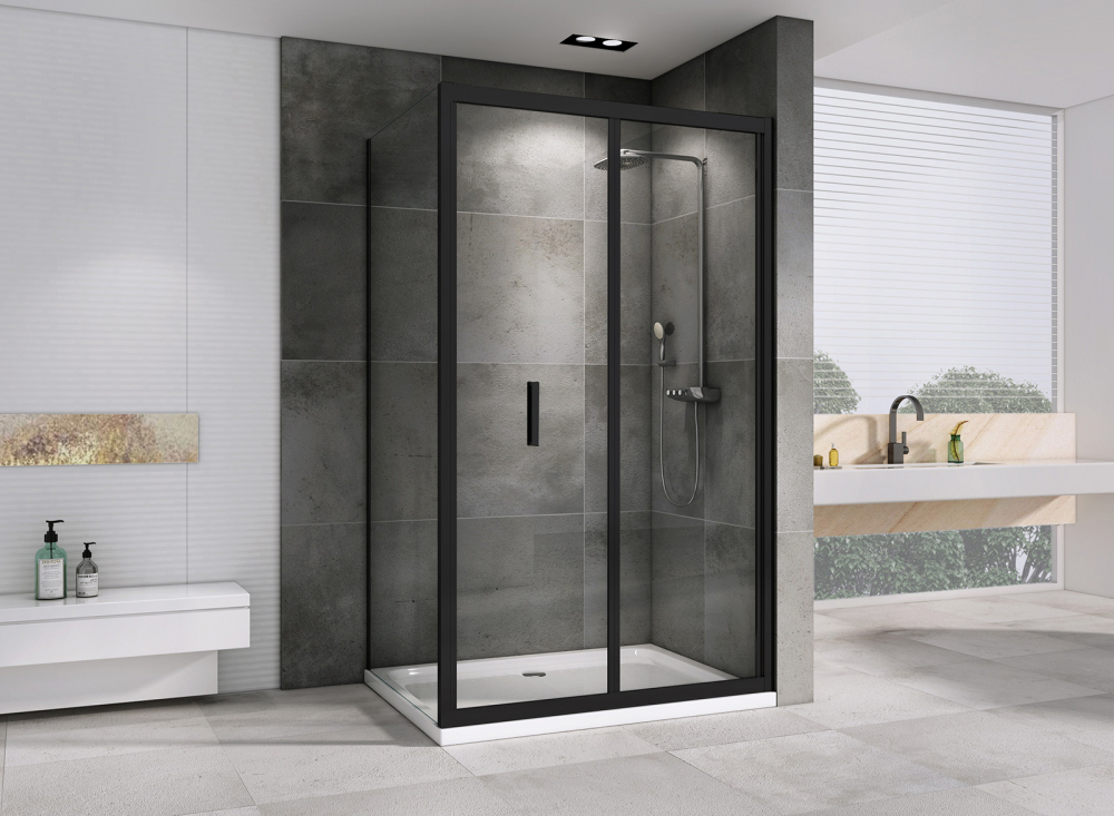 Душевой уголок Abber Sonnenstrand AG07120B-S75B 120x75x195 (черный матовый)