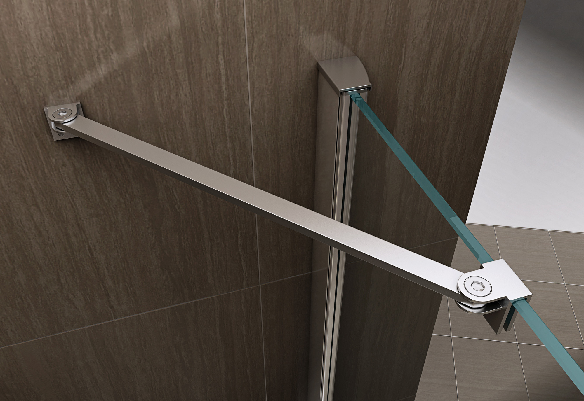 Душевой уголок Abber Zart AG08080P-S101 80x100x195 (хром)