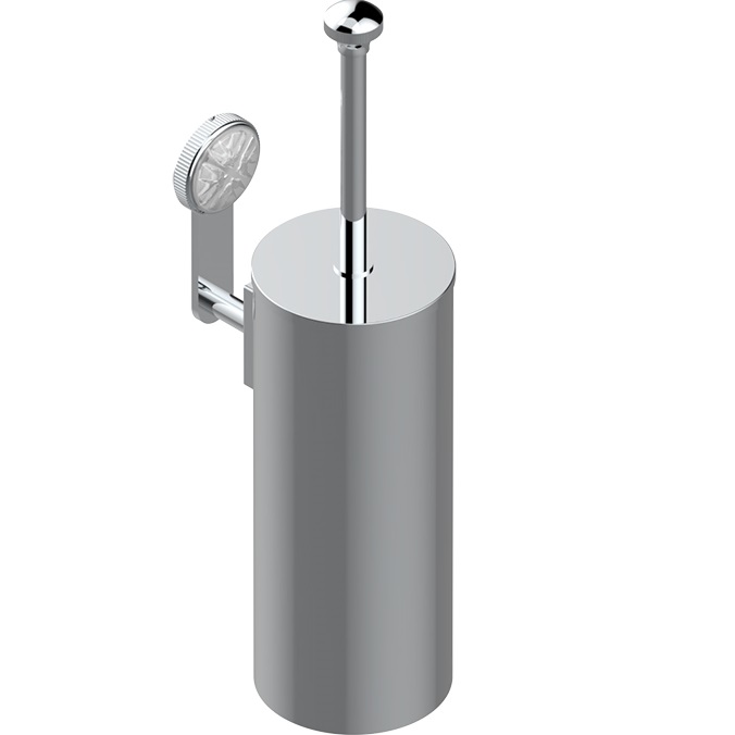 Ершик для туалета подвесной THG Hirondelles A4J-A02-4720C (хром, прозрачный)