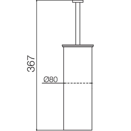 Ершик напольный Fima Carlo Frattini Rotola F6006/3CS (черный хром брашированный)