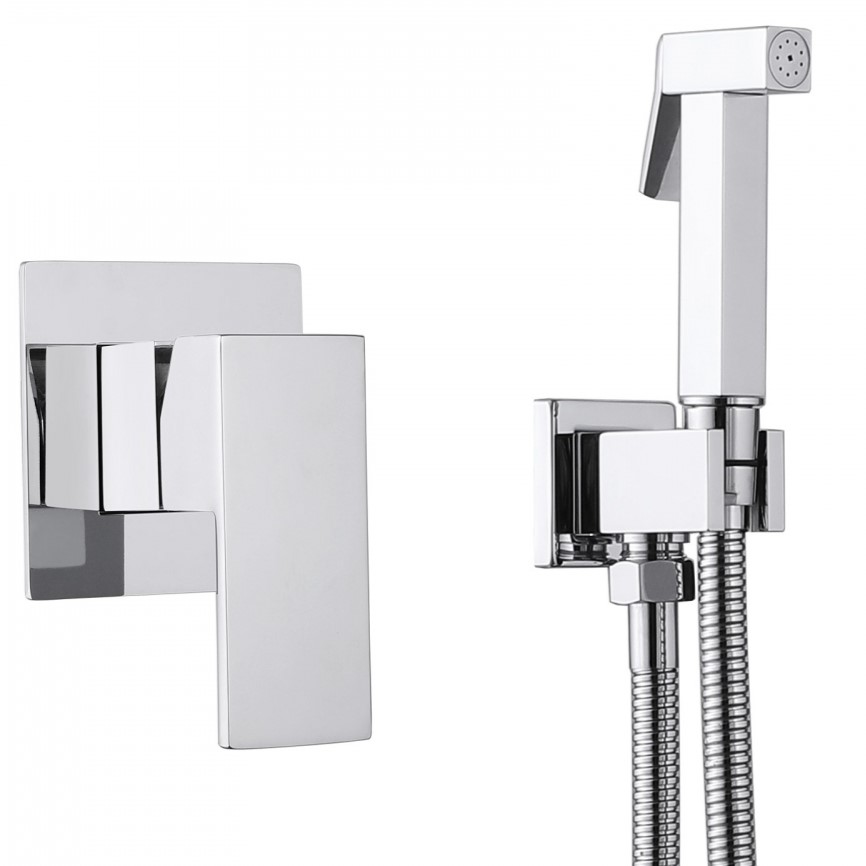 Гигиенический душ со смесителем Abber Daheim AF8225 (хром), лейка на держателе
