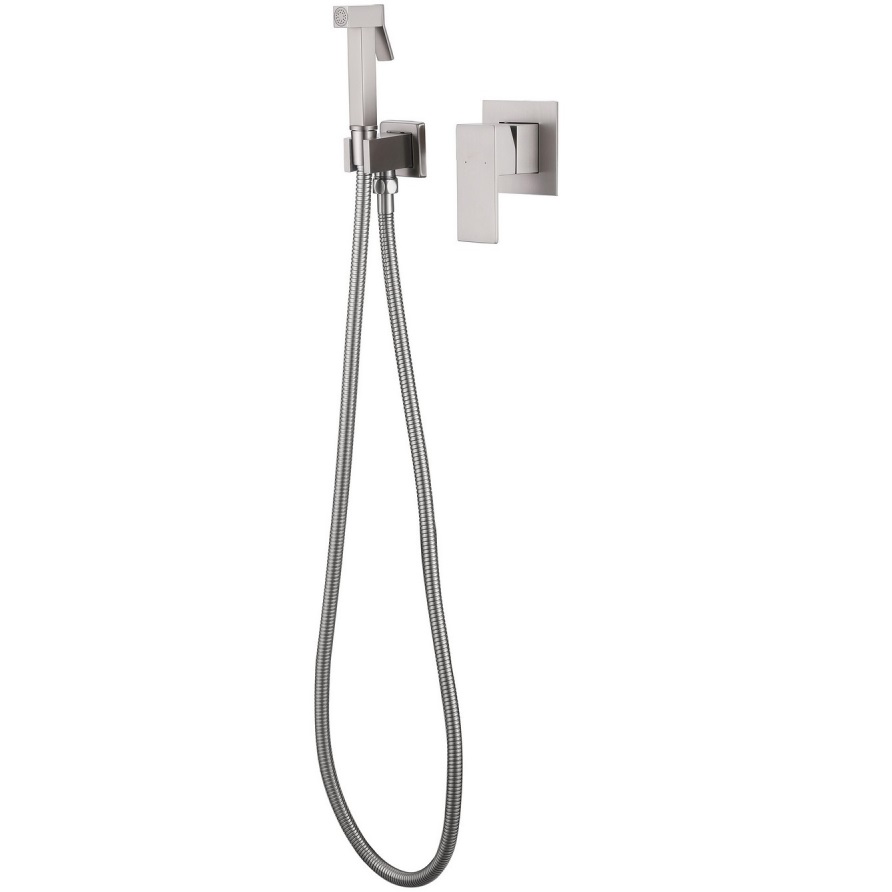 Гигиенический душ со смесителем Abber Daheim AF8225SP (сатин), лейка на держателе