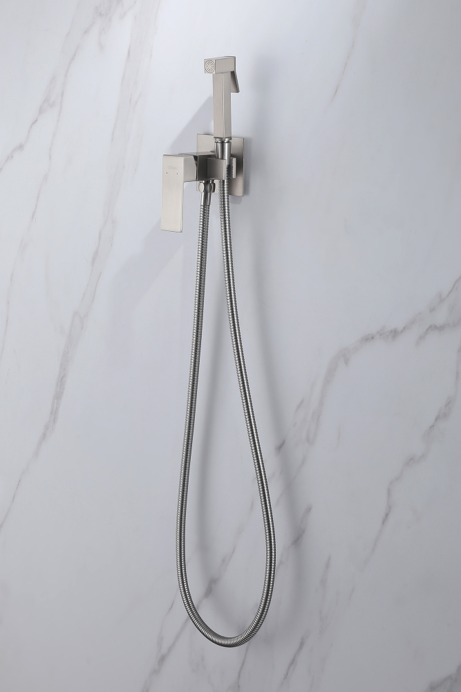 Гигиенический душ со смесителем Abber Daheim AF8226SP (сатин)