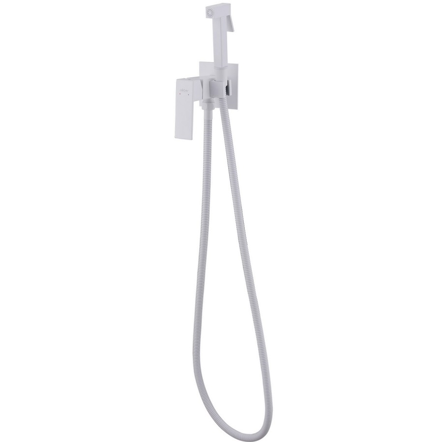 Гигиенический душ со смесителем Abber Daheim AF8226W (белый матовый)