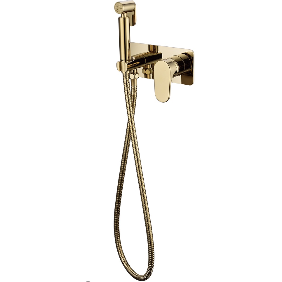 Гигиенический душ со смесителем Boheme Spectre 457-G (золотой)