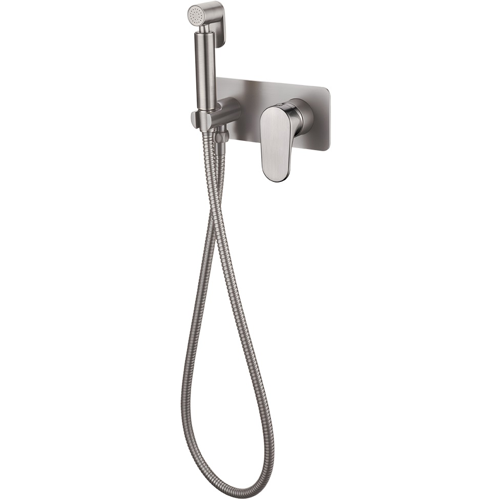 Гигиенический душ со смесителем Boheme Spectre 457-NB (никель брашированный)
