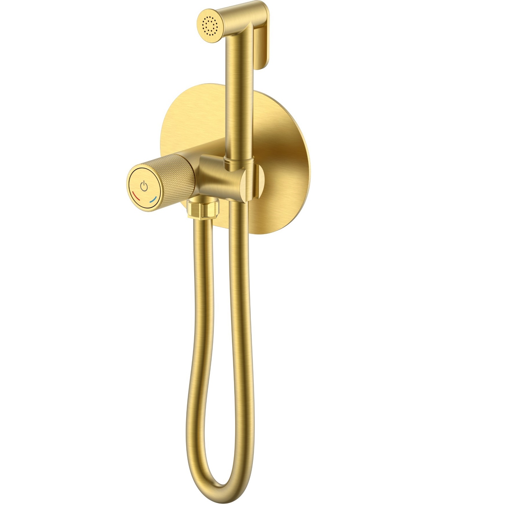 Гигиенический душ со смесителем Boheme Tech 157-MG (золото матовое)
