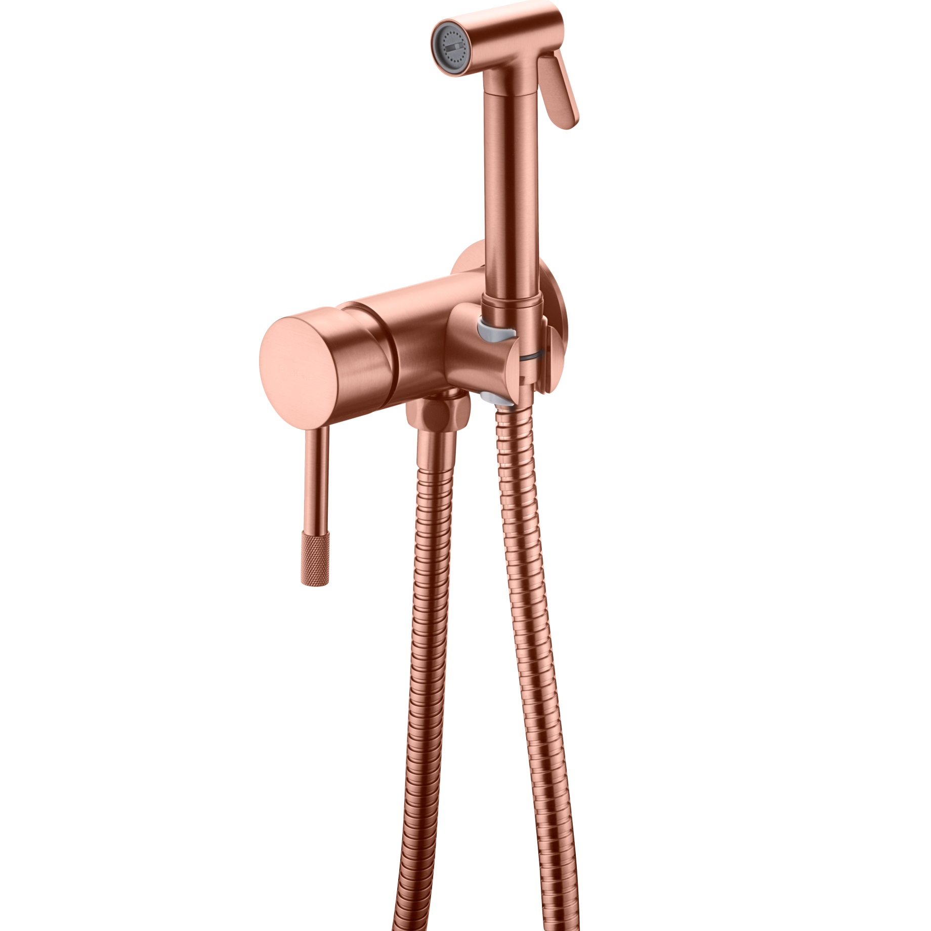 Гигиенический душ со смесителем Boheme Uno 467-CB (медь брашированная)