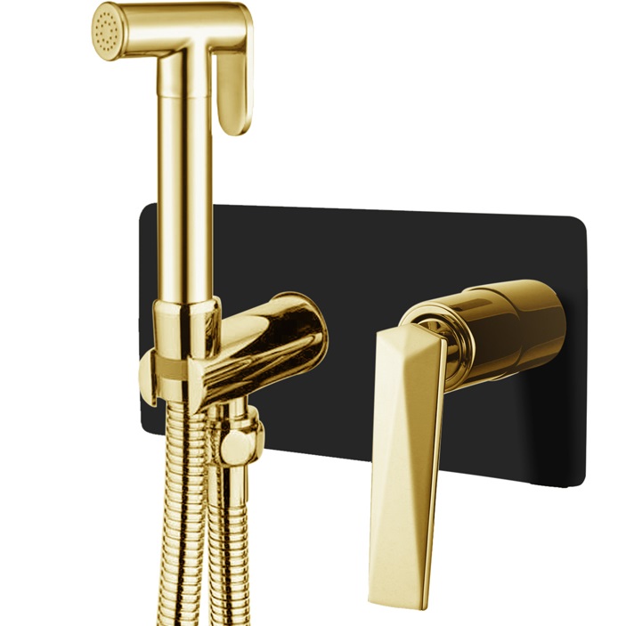 Золотой/черный матовый