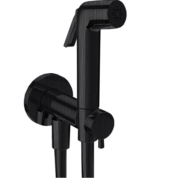 Гигиенический душ со смесителем Almar E136009.AB (черный металл брашированный), прогрессивный картридж