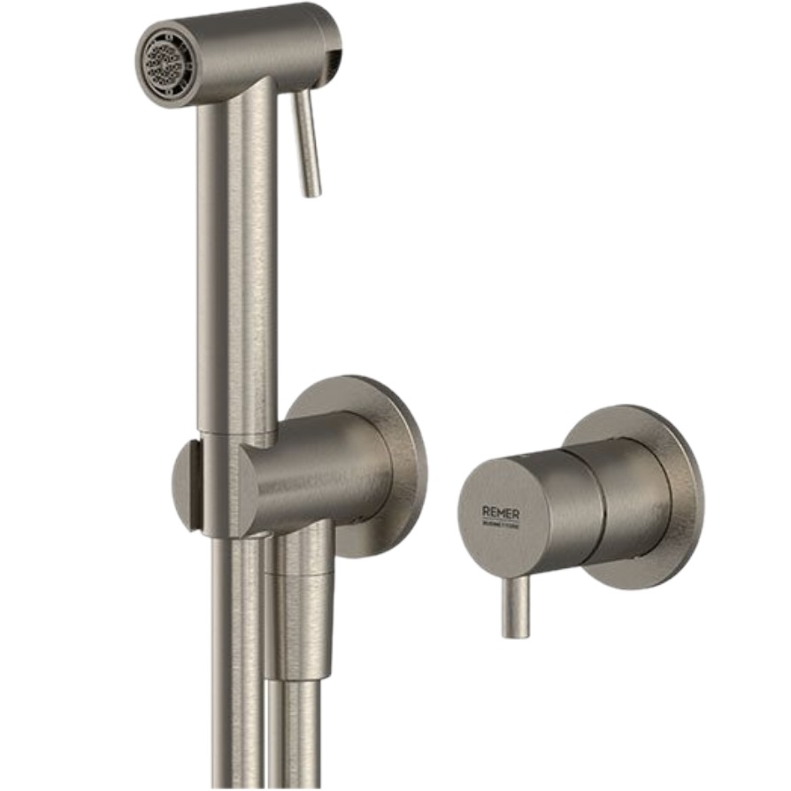 Гигиенический душ со смесителем Remer Inox SSX60P (сталь)