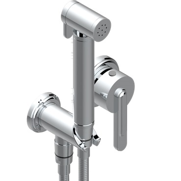 Гигиенический душ со смесителем THG Corvair a manettes Fior di Bosco U8L-A02-5840/MBG (хром)