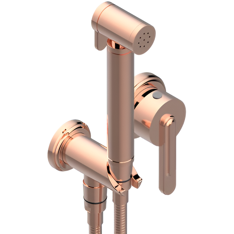 Гигиенический душ со смесителем THG Corvair Fior di Bosco U8K-H62-5840/MBG (розовое золото)