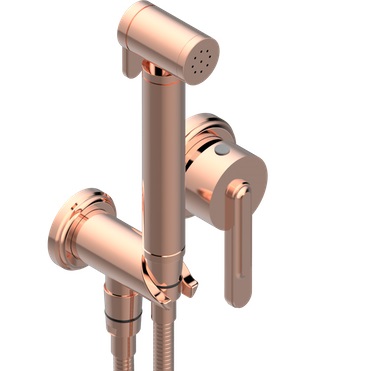 Гигиенический душ со смесителем THG Corvair U8D-H62-5840/MBG (розовое золотой)