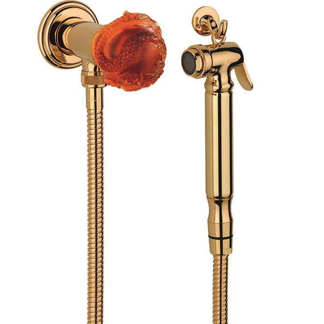 Гигиенический душ со смесителем THG Dragon Sun U5D-F01-5840/8 (золотой, оранжевый хрусталь)