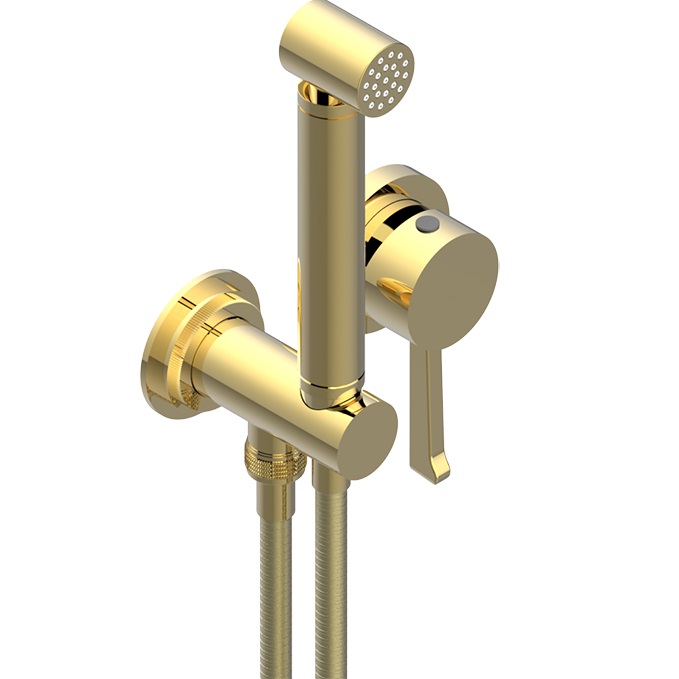Гигиенический душ со смесителем THG Hamptons G4R-F01-5840/MB (золотой)