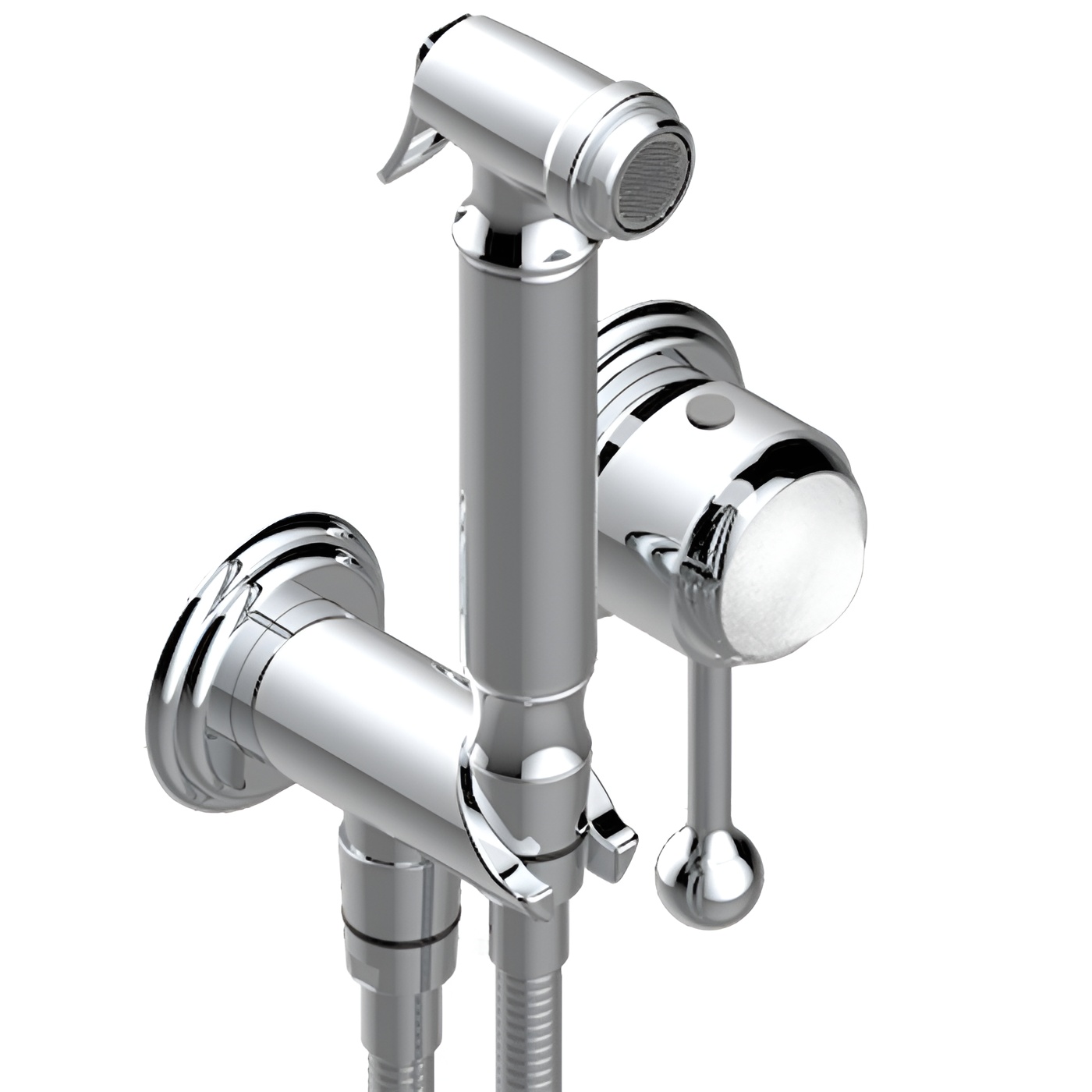 Гигиенический душ со смесителем THG Naiade A2F-A02-5840/MBG (хром)