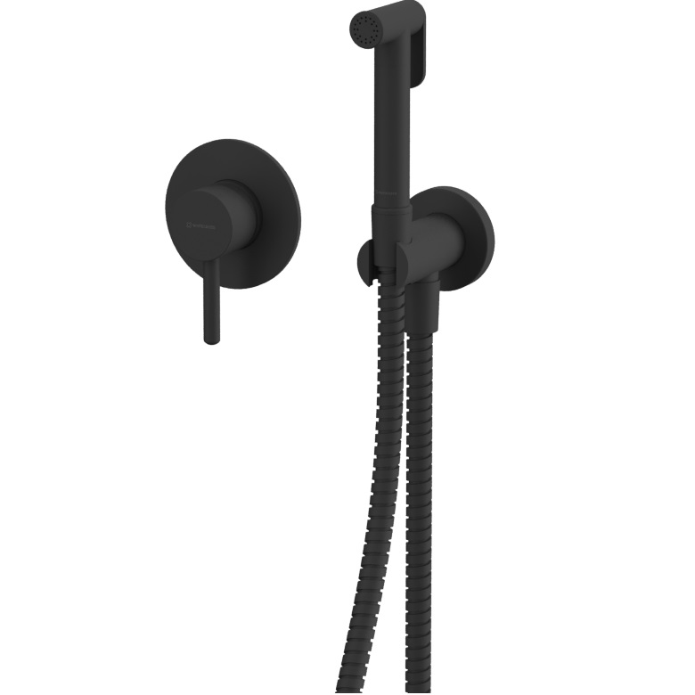 Гигиенический душ со смесителем Whitecross Серия Y SYSYBI1BL (черный матовый)