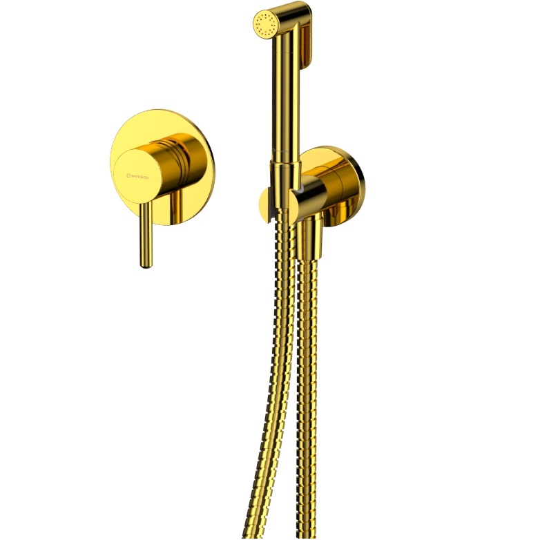 Гигиенический душ со смесителем Whitecross Серия Y SYSYBI1GL (золотой)