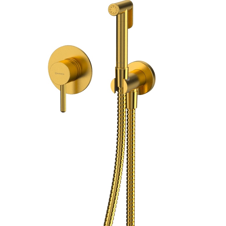 Гигиенический душ со смесителем Whitecross Серия Y SYSYBI1GLB (золото брашированное)