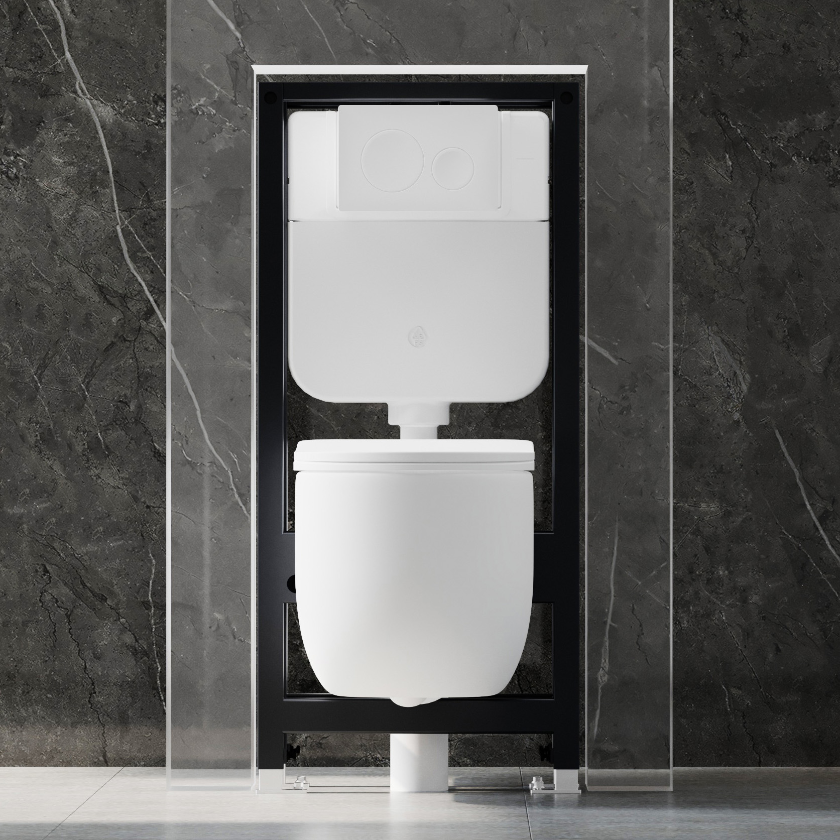 Инсталляция для двух подвесных унитазов двойная самонесущая AC0106