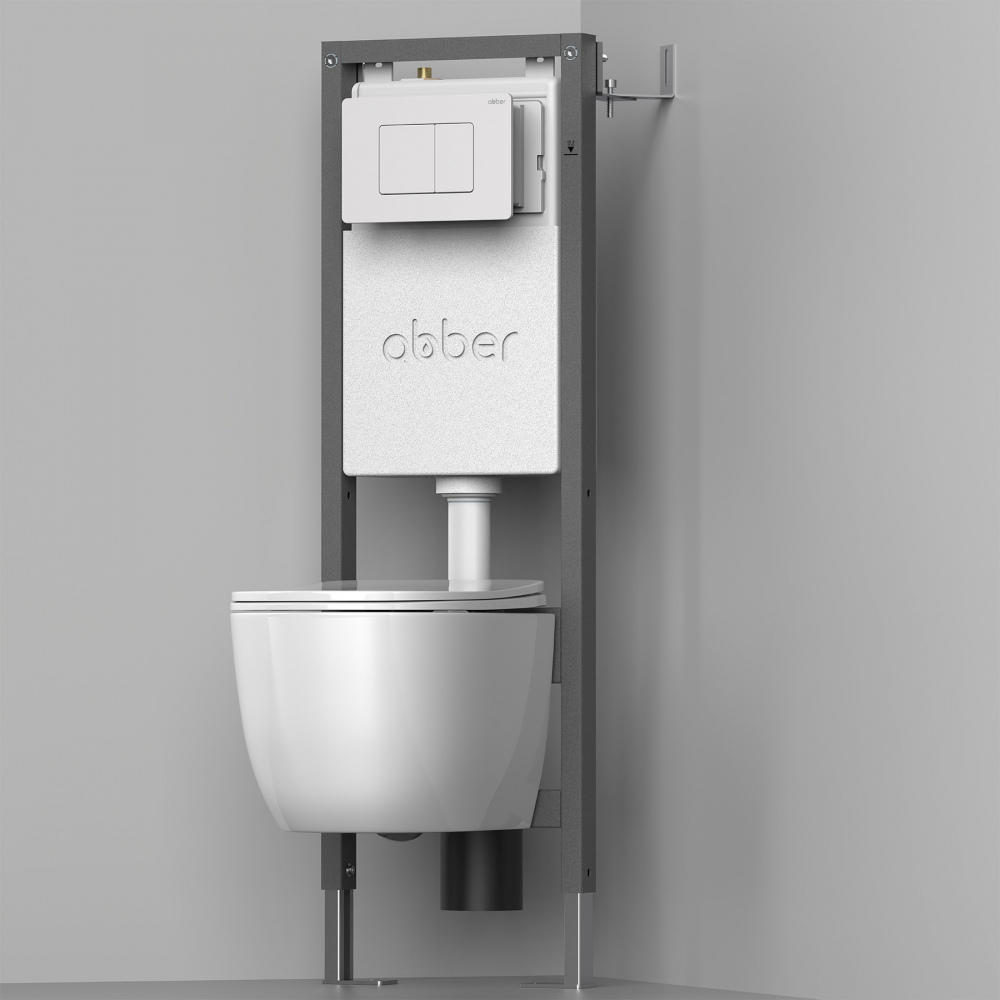 Инсталляция для подвесного унитаза узкая Abber AC0110