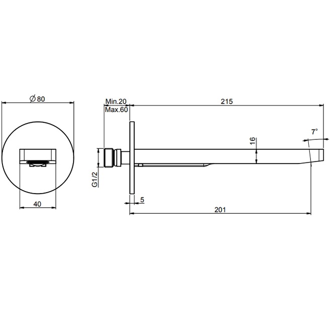 Излив для ванны Fima Carlo Frattini Flo F2222OR (золотой)