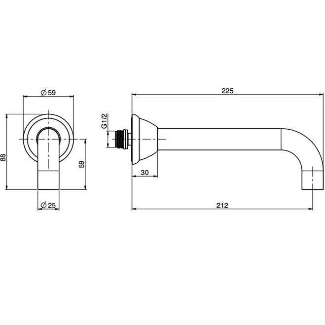Излив для ванны Fima Carlo Frattini Olivia F2156OR (золотой)