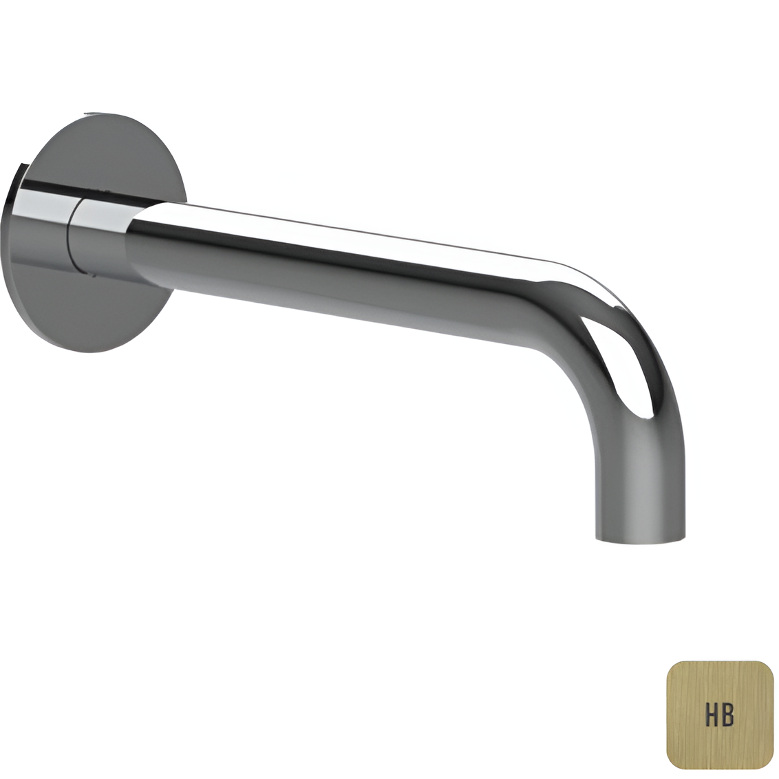 Излив для ванны настенный Almar 24см E098007.HB (латунь брашированная)