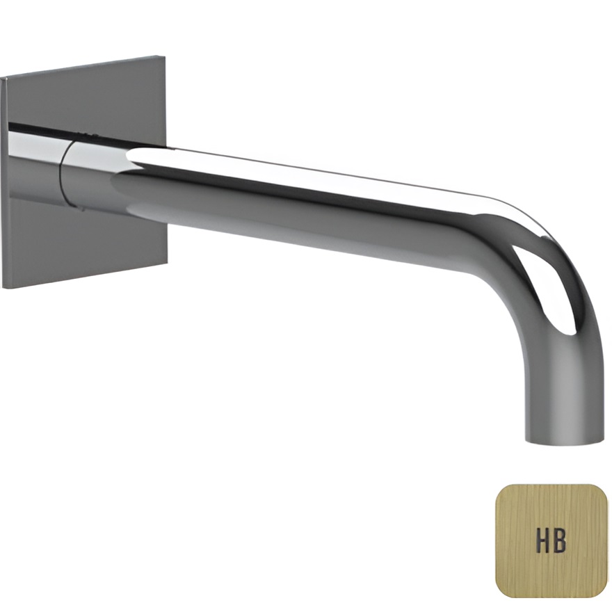 Излив для ванны настенный Almar 24см E098011.HB (латунь брашированная)