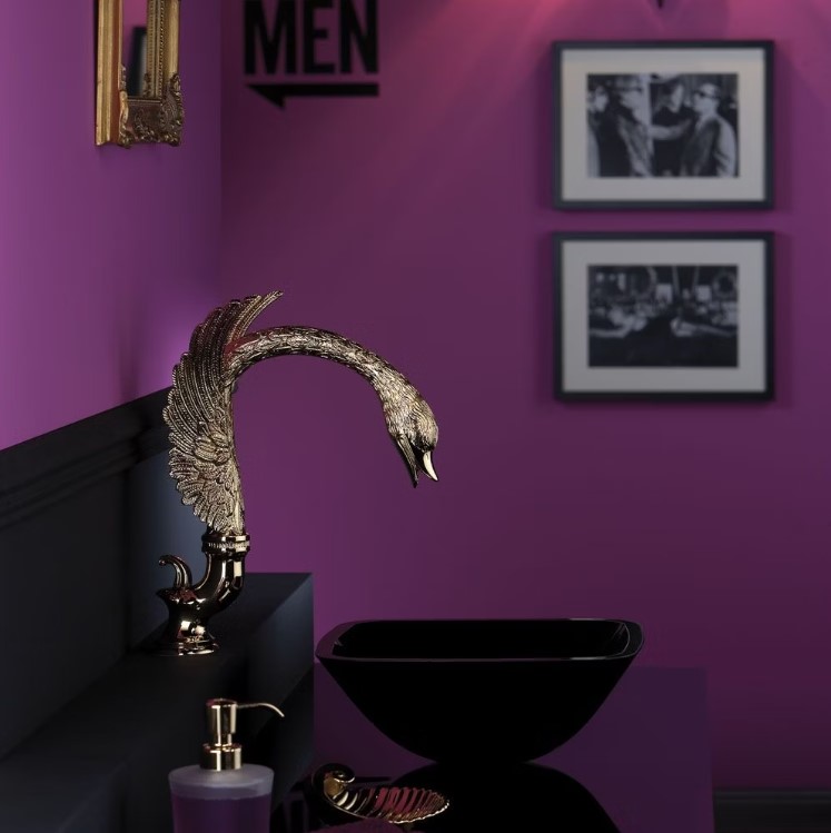 Излив на борт ванны с переключателем THG Cygne G31-F01-29SGI (золотой)