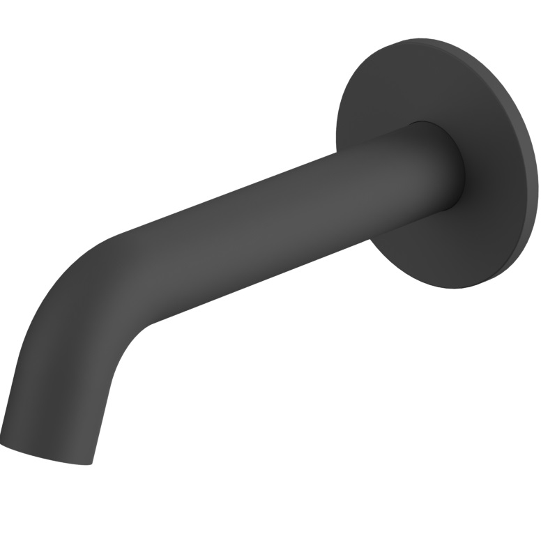 Излив настенный 16.4 см., Whitecross Серия Y Y1201BL (черный матовый)