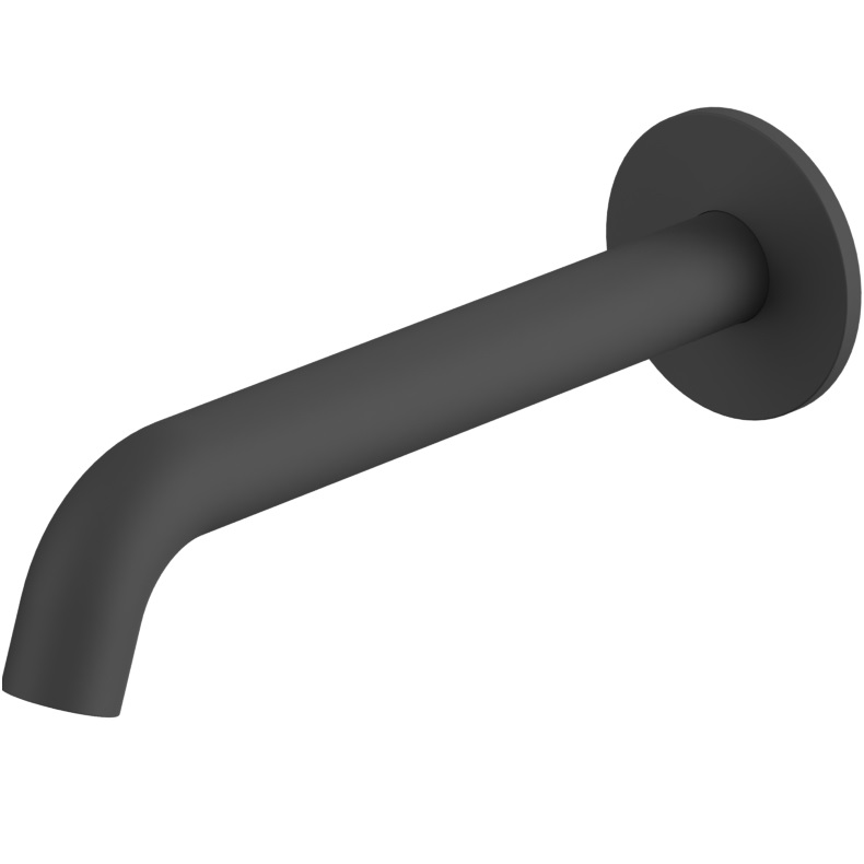 Излив настенный 22 см., Whitecross Серия Y Y1202BL (черный матовый)