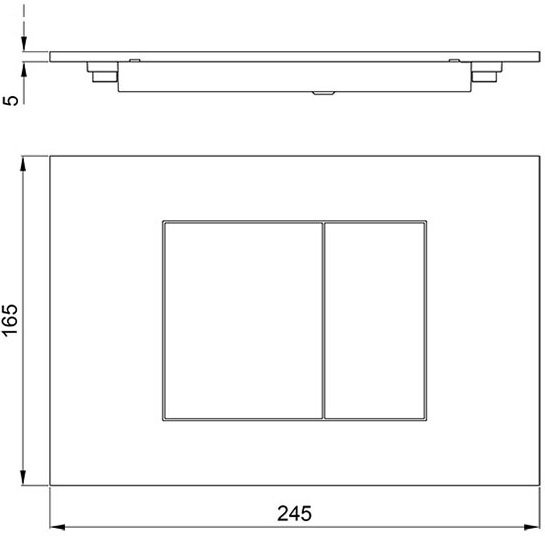Клавиша двойного смыва для бачков Geberit/TECE Almar E330001.CO (медь брашированная)