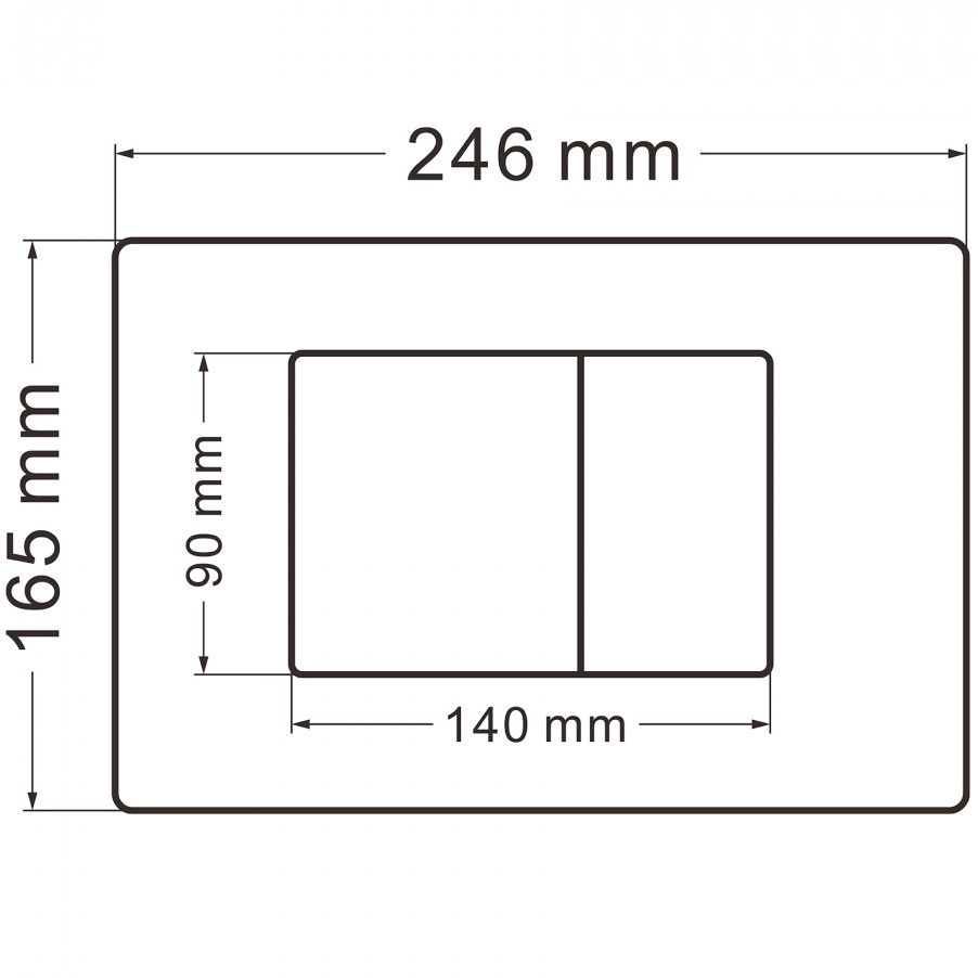 Кнопка смыва Abber AC0120MMG (золотой матовый)