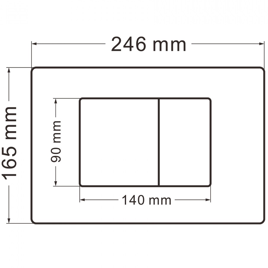 Кнопка смыва Abber AC0120RG (розовое золото)